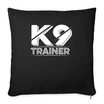 Dog trainer Dog trainer - Sofa pillowcase 17,3'' x 17,3'' (45 x 45 cm) - black - Front