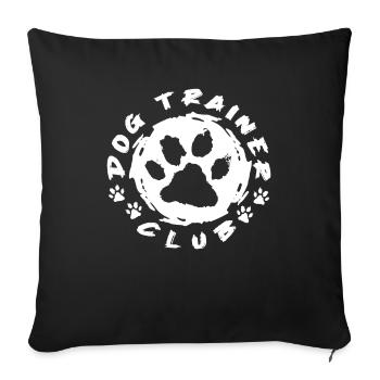 Dog trainer Dog trainer - Sofa pillowcase 17,3'' x 17,3'' (45 x 45 cm) - black - Front