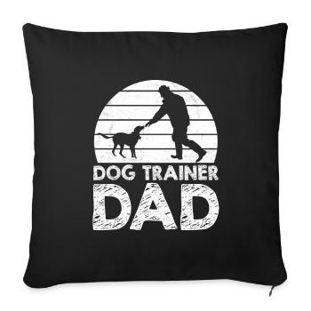 Dog Trainer Dog Trainer - Sofa pillowcase 17,3'' x 17,3'' (45 x 45 cm) - black - Front