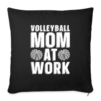 Volleyball Volleyball Player Volleyball Mama - Housse de coussin décorative 45 x 45 cm - noir - Devant