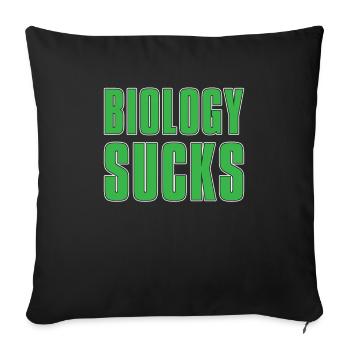 Biology Biologist Children Biology - Sofa pillowcase 17,3'' x 17,3'' (45 x 45 cm) - black - Front