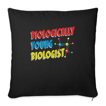 Biology Biologist Children Biology - Sofa pillowcase 17,3'' x 17,3'' (45 x 45 cm) - black - Front
