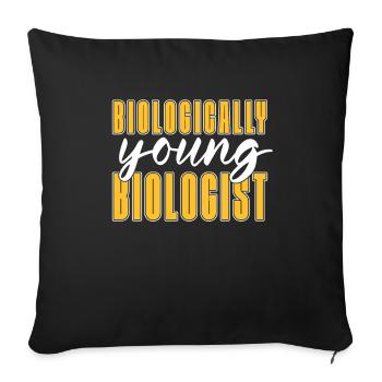Biology Biologist Children Biology - Sofa pillowcase 17,3'' x 17,3'' (45 x 45 cm) - black - Front