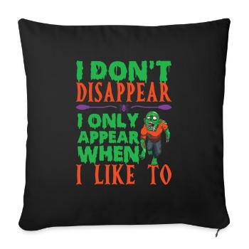 Halloween - Housse de coussin décorative 45 x 45 cm - noir - Devant