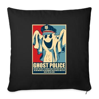 Halloween Lustiger Geist - Sofakissenbezug 45 x 45 cm - Schwarz - Vorne