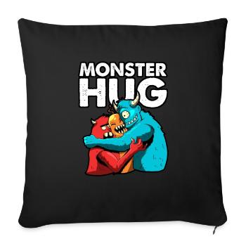 Halloween Monster - Sofa pillowcase 17,3'' x 17,3'' (45 x 45 cm) - black - Front