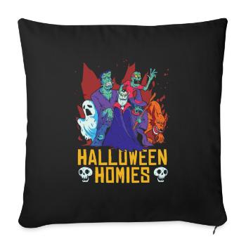 Halloween Vampir - Sofakissenbezug 45 x 45 cm - Schwarz - Vorne