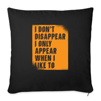 Halloween - Sofa pillowcase 17,3'' x 17,3'' (45 x 45 cm) - black - Front