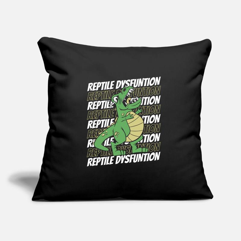 Drôle de dinosaure Trex Reptile Dysfunction Housse de coussin décorative 45 x 45 cm