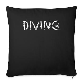Plongeurs de plongée Personnes - Housse de coussin décorative 45 x 45 cm - noir - Devant