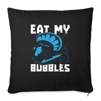 Kitesurfer Kitesurfen Kiten Kitesurf - Housse de coussin décorative 45 x 45 cm - noir - Devant