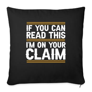 Prospectors Digging Treasure - Sofa pillowcase 17,3'' x 17,3'' (45 x 45 cm) - black - Front