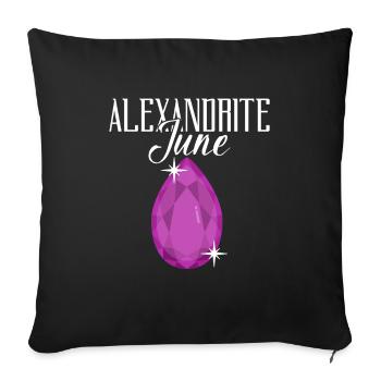 Prospectors Digging Treasure - Sofa pillowcase 17,3'' x 17,3'' (45 x 45 cm) - black - Front