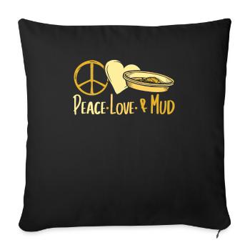 Prospectors Digging Treasure - Sofa pillowcase 17,3'' x 17,3'' (45 x 45 cm) - black - Front