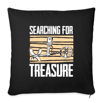 Prospectors Digging Treasure - Sofa pillowcase 17,3'' x 17,3'' (45 x 45 cm) - black - Front