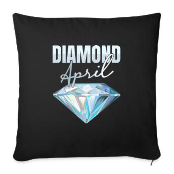 Prospectors Digging Treasure - Sofa pillowcase 17,3'' x 17,3'' (45 x 45 cm) - black - Front