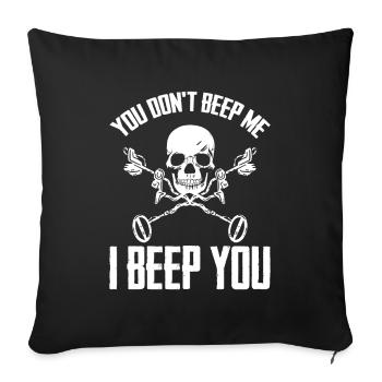 Prospectors Digging Treasure - Sofa pillowcase 17,3'' x 17,3'' (45 x 45 cm) - black - Front