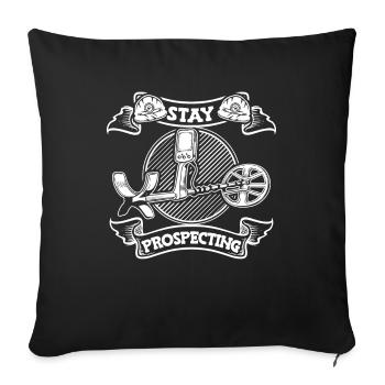 Prospectors Digging Treasure - Sofa pillowcase 17,3'' x 17,3'' (45 x 45 cm) - black - Front