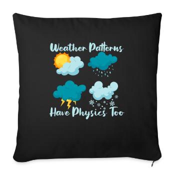 Physique Phyiker Physique appliquée - Housse de coussin décorative 45 x 45 cm - noir - Devant