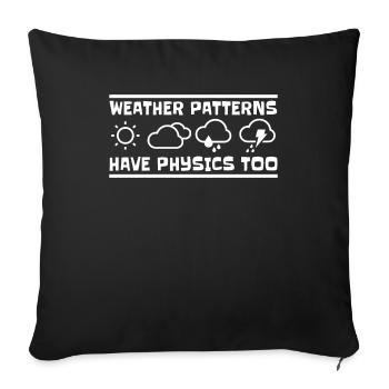 Physique Phyiker Physique appliquée - Housse de coussin décorative 45 x 45 cm - noir - Devant
