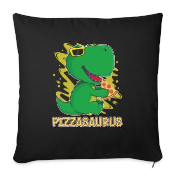 Dinosaurier Erwachsener Dinosaurier - Sofakissenbezug 45 x 45 cm - Schwarz - Vorne