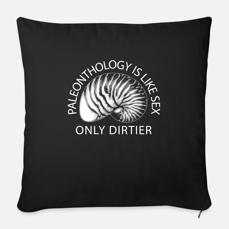 Dinosaurier Erwachsener Dinosaurier - Sofakissenbezug 45 x 45 cm - Schwarz