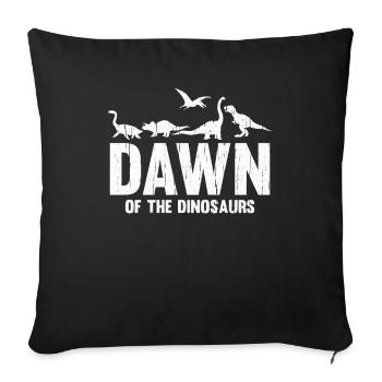 Dinosaurier Erwachsener Dinosaurier - Sofakissenbezug 45 x 45 cm - Schwarz - Vorne