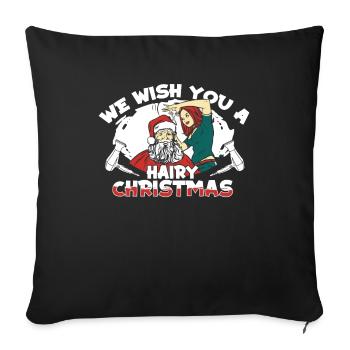 Friseur Hairstylist Friseur - Sofakissenbezug 45 x 45 cm - Schwarz - Vorne