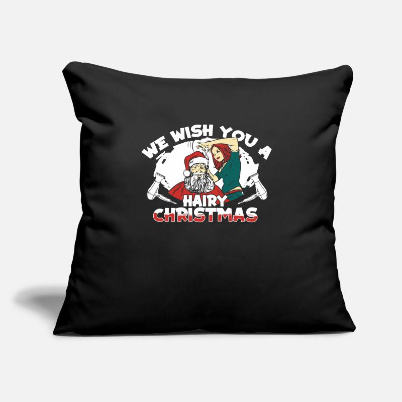 Coiffeur Coiffeur Coiffeur Housse de coussin décorative 45 x 45 cm