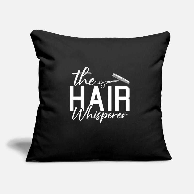 Coiffeur Coiffeur Coiffeur Housse de coussin décorative 45 x 45 cm