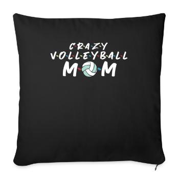 Volleyball Volleyball Player Volleyball Mama - Housse de coussin décorative 45 x 45 cm - noir - Devant