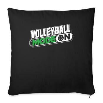 Volleyball Volleyball Player Volleyball Mama - Housse de coussin décorative 45 x 45 cm - noir - Devant