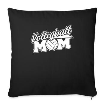 Volleyball Volleyball Player Volleyball Mama - Housse de coussin décorative 45 x 45 cm - noir - Devant