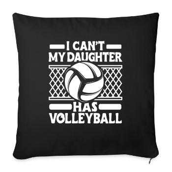 Volleyball Volleyball Player Volleyball Mama - Housse de coussin décorative 45 x 45 cm - noir - Devant