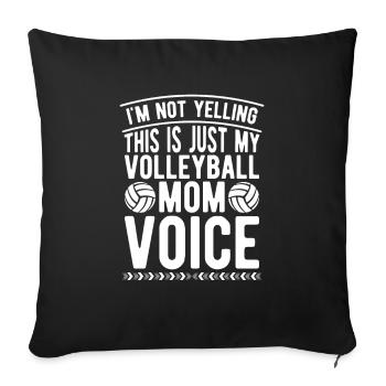 Volleyball Volleyball Player Volleyball Mama - Housse de coussin décorative 45 x 45 cm - noir - Devant