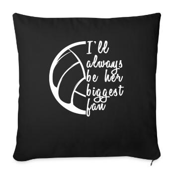 Volleyball Volleyball Player Volleyball Mama - Housse de coussin décorative 45 x 45 cm - noir - Devant