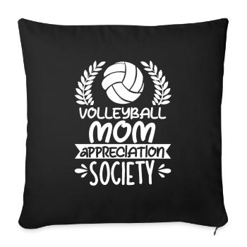 Volleyball Volleyball Player Volleyball Mama - Housse de coussin décorative 45 x 45 cm - noir - Devant