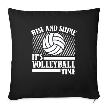 Volleyball Volleyball Player Volleyball Mama - Housse de coussin décorative 45 x 45 cm - noir - Devant