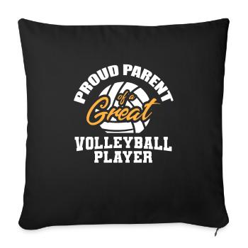 Volleyball Volleyball Player Volleyball Mama - Housse de coussin décorative 45 x 45 cm - noir - Devant