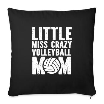 Volleyball Volleyball Player Volleyball Mama - Housse de coussin décorative 45 x 45 cm - noir - Devant