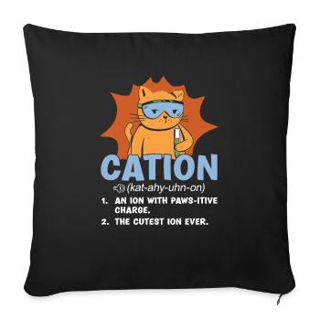 Biology Biologist Children Biology - Sofa pillowcase 17,3'' x 17,3'' (45 x 45 cm) - black - Front