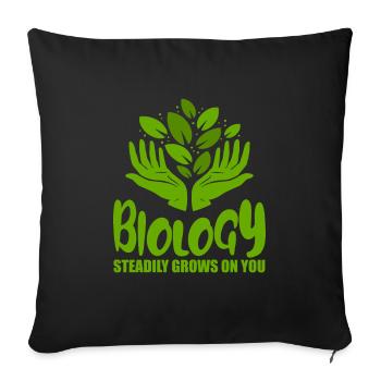Biology Biologist Children Biology - Sofa pillowcase 17,3'' x 17,3'' (45 x 45 cm) - black - Front