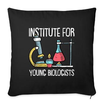 Biology Biologist Children Biology - Sofa pillowcase 17,3'' x 17,3'' (45 x 45 cm) - black - Front