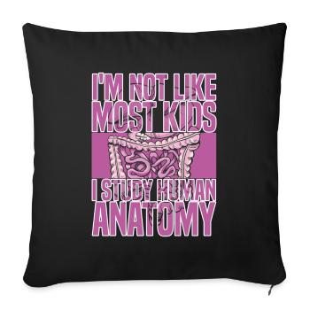 Biology Biologist Children Biology - Sofa pillowcase 17,3'' x 17,3'' (45 x 45 cm) - black - Front