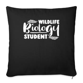 Biologie Biologe Kinder Biologie - Sofakissenbezug 45 x 45 cm - Schwarz - Vorne