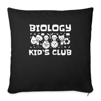 Biology Biologist Children Biology - Sofa pillowcase 17,3'' x 17,3'' (45 x 45 cm) - black - Front
