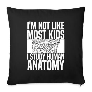 Biologie Biologe Kinder Biologie - Sofakissenbezug 45 x 45 cm - Schwarz - Vorne