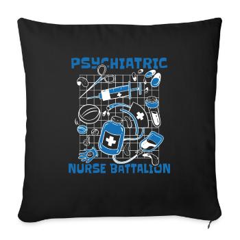 Infirmier - Housse de coussin décorative 45 x 45 cm - noir - Devant