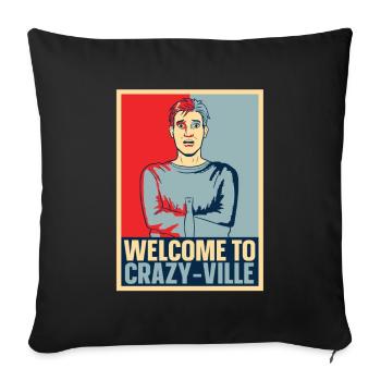 Infirmier - Housse de coussin décorative 45 x 45 cm - noir - Devant
