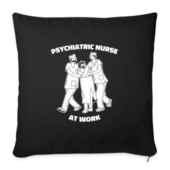 Infirmier - Housse de coussin décorative 45 x 45 cm - noir - Devant